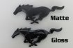 Ford Mustang EcoBoost / GT 2015- Black Front Horse Emblem 